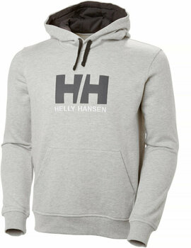 Hoodie Helly Hansen Men's HH Logo Hoodie Grey Melange S - 1