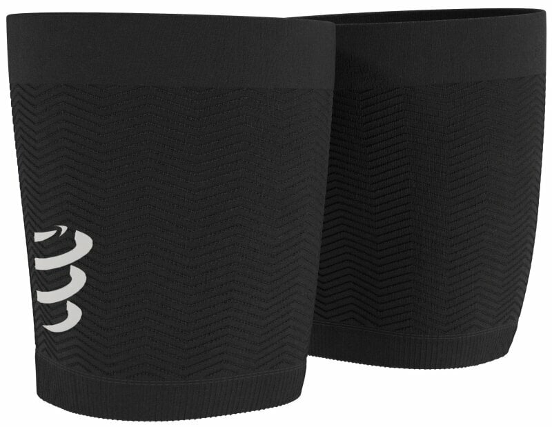 Running thigh sleeves Compressport Under Control Quad Black T1 Running thigh sleeves