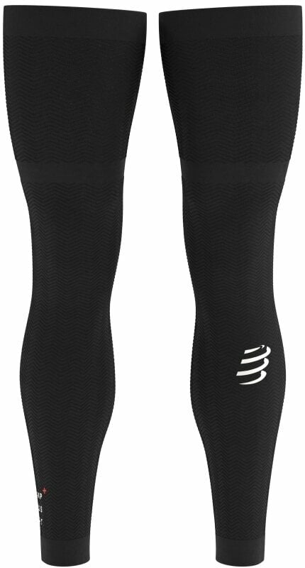 Running leg warmers Compressport Full Legs Black T1 Running leg warmers