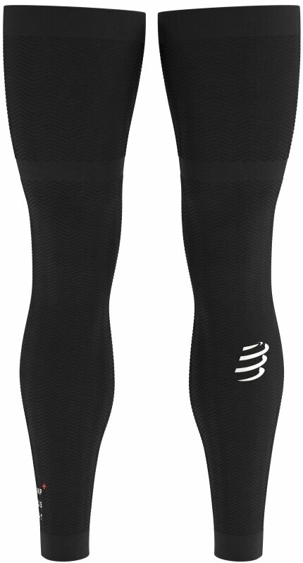Running leg warmers Compressport Full Legs Black T2 Running leg warmers