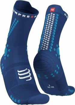 Løbestrømper Compressport Pro Racing Socks v4.0 Trail Sodalite/Fluo Blue T2 Løbestrømper - 1