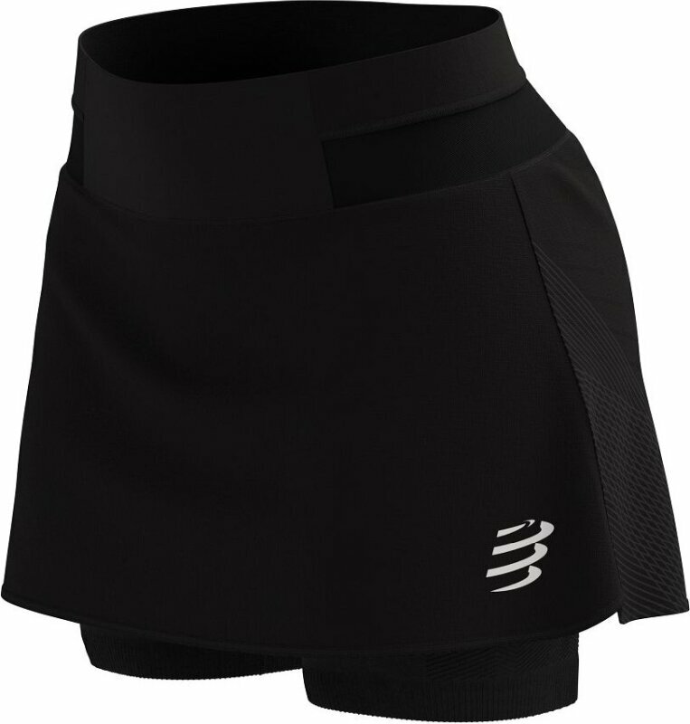 Løbeshorts Compressport Performance Skirt W Black L Løbeshorts
