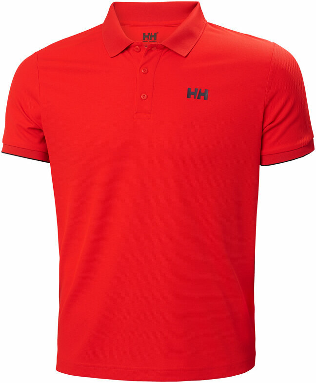 T-Shirt Helly Hansen Men's Ocean Quick-Dry Polo T-Shirt Alert Red 2XL