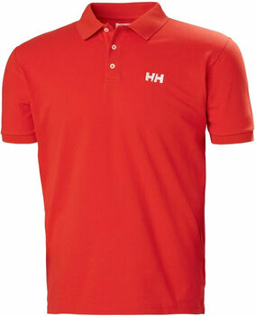 T-Shirt Helly Hansen Men's Malcesine Polo T-Shirt Alert Red S - 1