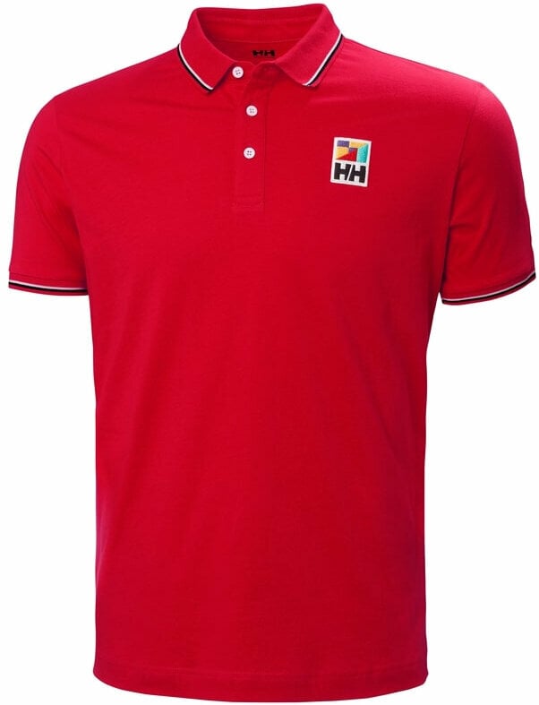 T-Shirt Helly Hansen Men's Jersey Polo T-Shirt Red S