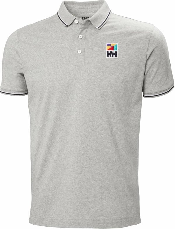 Camisa Helly Hansen Men's Jersey Polo Camisa Grey Melange S
