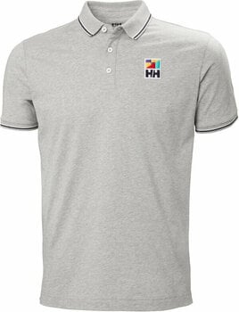 Camicia Helly Hansen Men's Jersey Polo Camicia Grey Melange S - 1