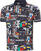 T-Shirt Helly Hansen Men's Newport Polo T-Shirt Navy Burgee Aop 2XL