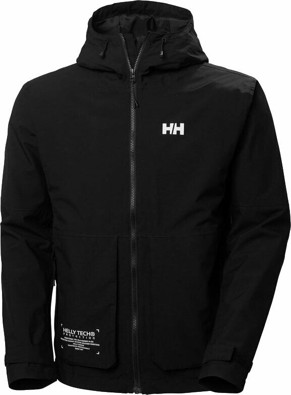 Outdoor Jacket Helly Hansen Men's Move Rain Jacket Black L Outdoor Jacket