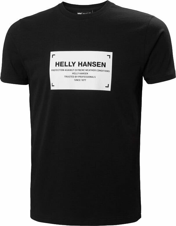 Outdoor T-Shirt Helly Hansen Men's Move Cotton T-Shirt Black S T-Shirt