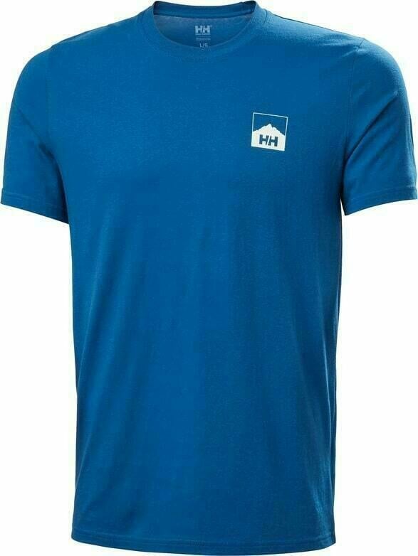 Udendørs T-shirt Helly Hansen Men's Nord Graphic HH T-Shirt Deep Fjord XL T-shirt