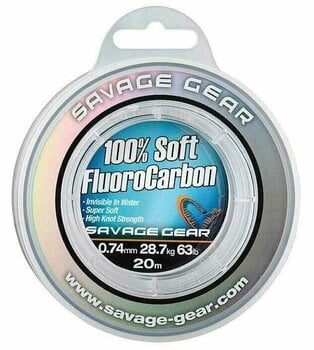 Lijn, koord Savage Gear Soft Fluoro Carbon Transparent 0,81 mm 15 m 33 kg Lijn - 1