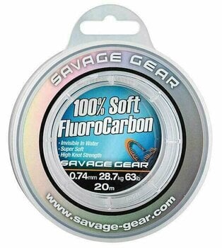 Vlasec, šňůra Savage Gear Soft Fluoro Carbon Transparentní 0,92 mm 40,5 kg 15 m - 1