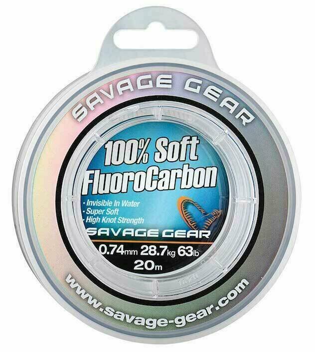 Filo Savage Gear Soft Fluoro Carbon Trasparente 0,46 mm 12,3 kg 35 m