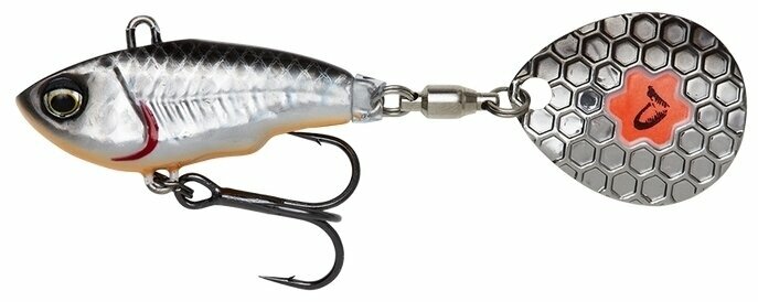 Wobbler Savage Gear Fat Tail Spin Dirty Silver 5,5 cm 9 g
