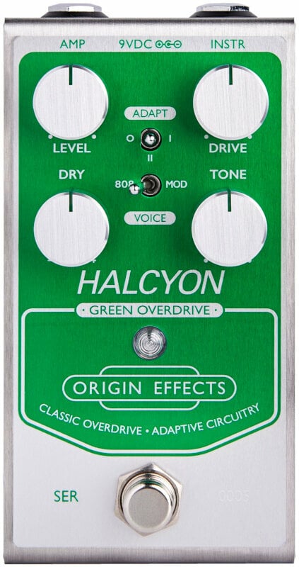 Kitaraefekti Origin Effects Halcyon Green