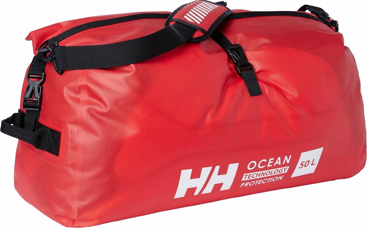 Cestovná jachting taška Helly Hansen Offshore Waterproof Duffel Bag 50L Alert Red