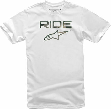 Camiseta de manga corta Alpinestars Ride 2.0 Camo Blanco S Camiseta de manga corta - 1
