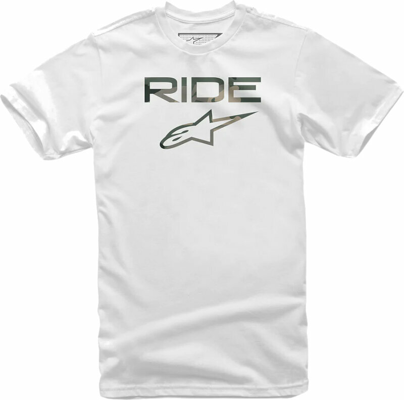 Camiseta de manga corta Alpinestars Ride 2.0 Camo Blanco M Camiseta de manga corta