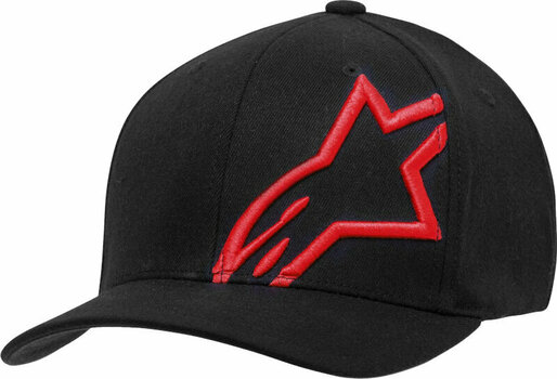 Casquette Alpinestars Corp Snap 2 Hat Black/Warm Red UNI Casquette - 1