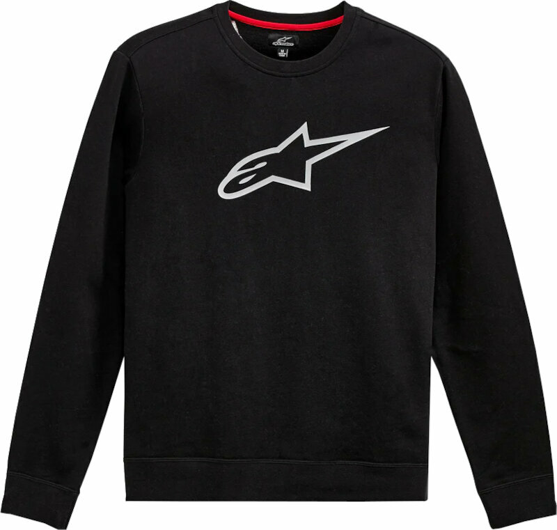 Sweatshirt Alpinestars Ageless Crew Fleece Black/Grey L Sweatshirt