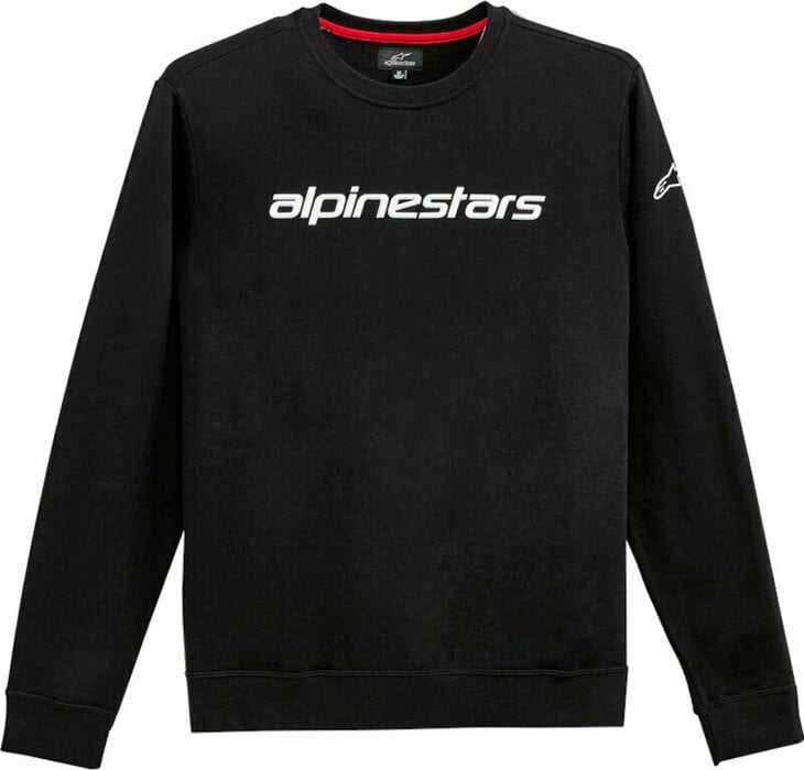 Alpinestars Linear Crew Fleece Black/White S Sweatshirt