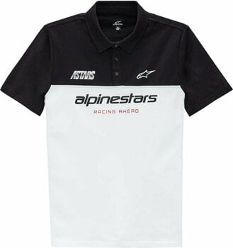 Тениска Alpinestars Paddock Polo White/Black S Тениска - 1
