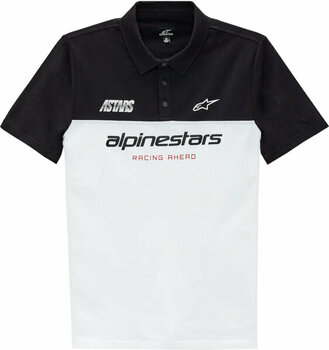 Tee Shirt Alpinestars Paddock Polo White/Black M Tee Shirt - 1