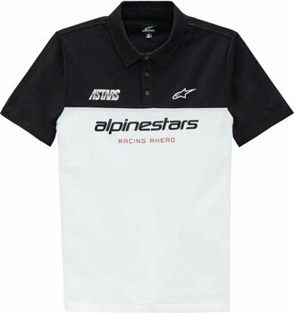 T-shirt Alpinestars Paddock Polo White/Black 2XL T-shirt - 1