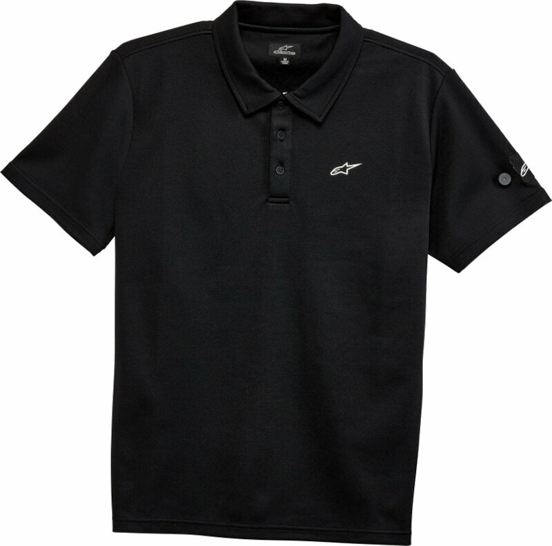 T-Shirt Alpinestars Realm Polo Black M T-Shirt