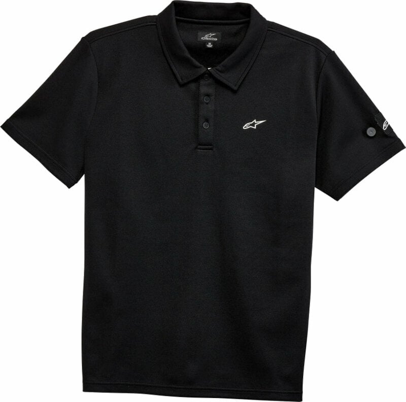 Tee Shirt Alpinestars Realm Polo Black L Tee Shirt