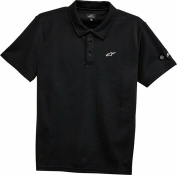 Tee Shirt Alpinestars Realm Polo Black L Tee Shirt - 1