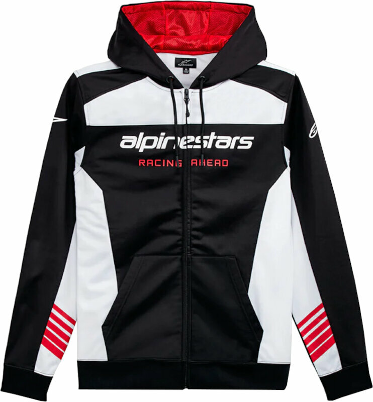 Hættetrøje Alpinestars Session LXE Fleece Black/White XL Hættetrøje