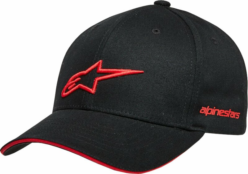 Kšiltovka Alpinestars Rostrum Hat Black/Red UNI Kšiltovka