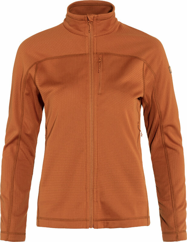 Hættetrøje til udendørs brug Fjällräven Abisko Lite Fleece Jacket W Terracotta Brown XL Hættetrøje til udendørs brug