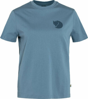 Outdoor T-Shirt Fjällräven Fox Boxy Logo Tee W Dawn Blue XS Outdoor T-Shirt - 1
