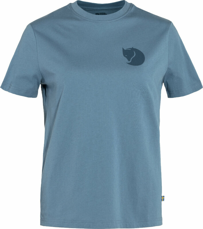 Outdoor T-Shirt Fjällräven Fox Boxy Logo Tee W Dawn Blue M Outdoor T-Shirt