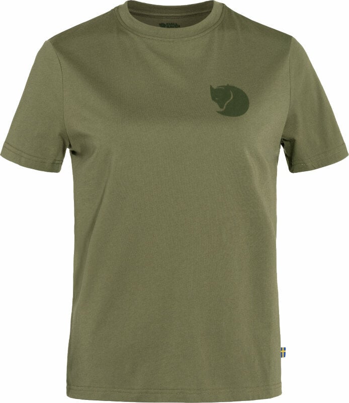 Camisa para exteriores Fjällräven Fox Boxy Logo Tee W Verde S Camisa para exteriores