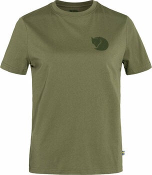 T-shirt outdoor Fjällräven Fox Boxy Logo Tee W Green M T-shirt outdoor - 1