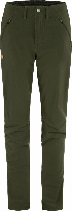 Outdoorové kalhoty Fjällräven Abisko Trail Stretch Trousers W Deep Forest 40 Outdoorové kalhoty