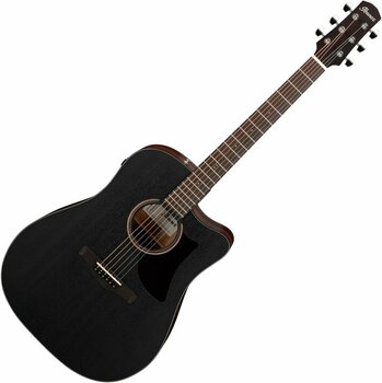 electro-acoustic guitar Ibanez AAD190CE-WKH Weathered Black - 1
