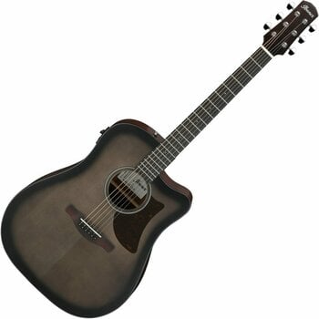 electro-acoustic guitar Ibanez AAD50CE-TCB Transparent Charcoal Burst - 1