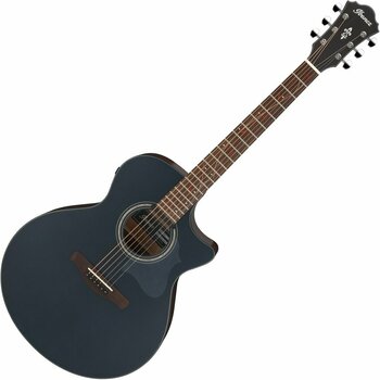 Jumbo elektro-akoestische gitaar Ibanez AE275-DBF Dark Tide Blue Flat - 1
