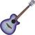 Jumbo Elektro-Akustikgitarren Ibanez AEG70-PIH Purple Iris Burst High (Beschädigt)