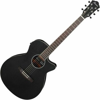 Jumbo elektro-akoestische gitaar Ibanez AEG7MH-WK Weathered Black - 1