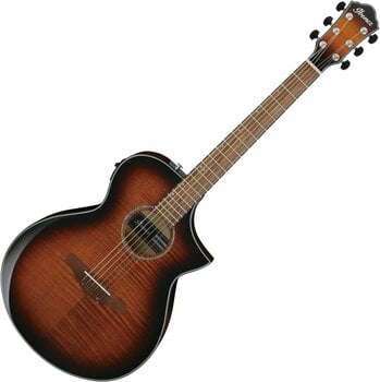 Elektroakusztikus gitár Ibanez AEWC400-AMS Amber Sunburst - 1