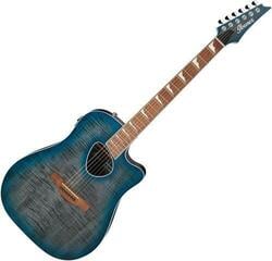 Elektroakustická gitara Dreadnought Ibanez ALT30FM-BDB Blue Doom Burst Elektroakustická gitara Dreadnought