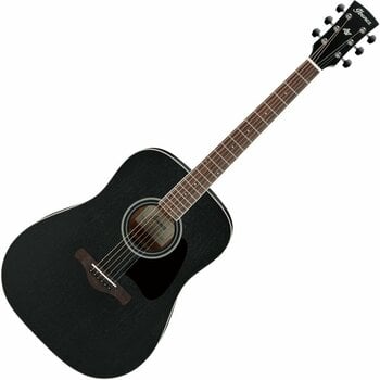 Dreadnought Guitar Ibanez AW84-WK Weathered Black - 1