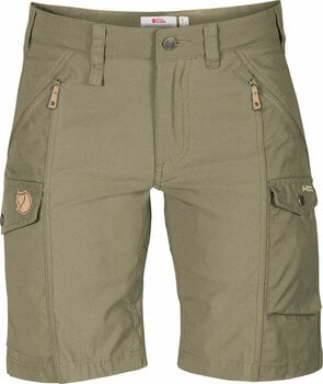 Pantalones cortos para exteriores Fjällräven Nikka Shorts Curved W Light Olive 42 Pantalones cortos para exteriores - 1