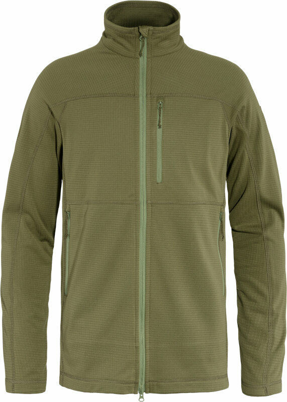 Hættetrøje til udendørs brug Fjällräven Abisko Lite Fleece Jacket M Green L Hættetrøje til udendørs brug